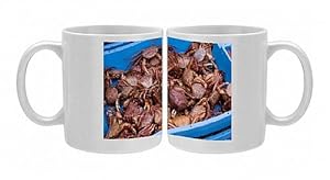 Crabs on the dockside Photo Mug