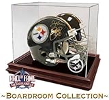Full Size Pro Helmet Display Case with Etched NFL Logo - Boardroom Collection