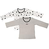 ボーイズベビー[Baby’s Dream]男の子用|綿100％長袖肌着シャツ２枚セット 90 グレー-ホワイト