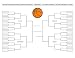 Blank College Basketball Tournament Bracket - 24W x 19H - Peel and Stick Wall Decal by Wallmonkeys