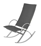 Garten - SCHAUKELSTUHL Gartenstuhl Stuhl schwarz neu