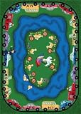 Puddle Ducks Rug - 10.75 x 13.2 Foot Rectangle