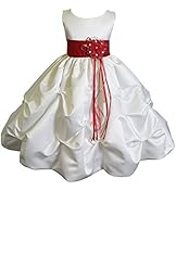 Girls Ankle Length Flower-Girl Dress/Pageant Dress/Wedding Dress 