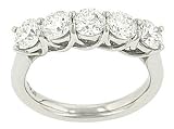 5 Stone Round Trellis Diamond Wedding Band 1.75cttw