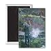 Fly Fishing (oil on canvas) by Rosemary.. - 3x2 inch Fridge Magnet - large magnetic button - Magnet