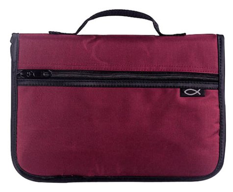 Bible Cover Medium Brick Meridian Nylon Collection under Bible Covers in The Books Store