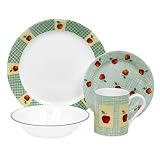 Corelle Impressions 16-Piece Dinnerware Set, Service for 4, Apple Harvest