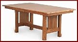 Cambridge Mission Trestle Table-Cherry (Natural Finish)