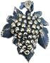 Grape Cluster Brass Door Knocker