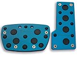 Racing Pedal Set; Automatic; Blue/Rubber;