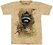 Wee Raccoon T-shirt 100% Cotton TEENS and ADULTS Short Sleeve Shirt