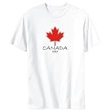 T-Shirt White Canadian Maple Golf Sports