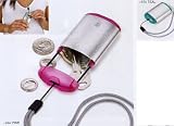 Teal Bungee Cord MICRO CASE desk key change money storage keeper accessory