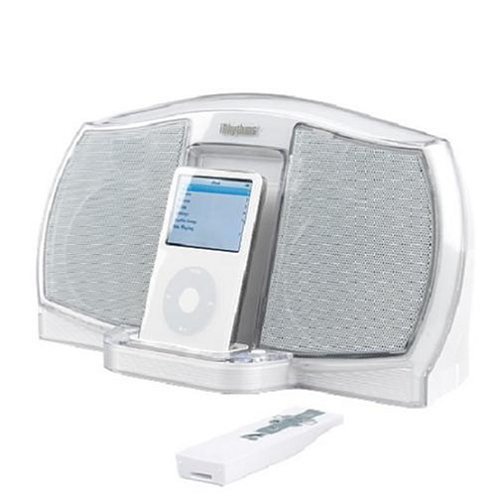 Electronics: iRhythms A 302 20 Watt Digital Docking Speaker System for iPod Pearl White
