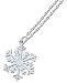 Snowflake Solid Sterling Silver Necklace