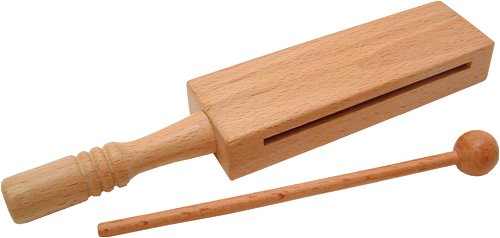 MusicalInstruments: Basic Beat Hardwood Woodblock on Handle