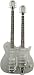 Gretsch Guitars G5566 Jet Double Neck Guitar - Silver Sparkle - 251-5901-516