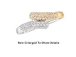 Cute Solid 14k. 2tone Gold Genuine 1/4 ctw. Diamond Band / Ring