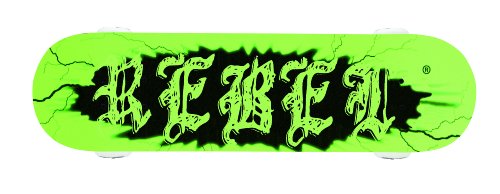 REBEL Skateboard Glow in the Dark, schwarz/ wei&szlig;, 84x20x32 Preisvergleich