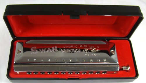 Swan 12 Hole 48 Tone Chromatic Harmonica