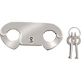 Locking Thumb Cuffs Silver