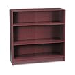 HON 1890 Series Bookcase, 3 Shelves, 36w x 11-1/2d x 36-1/8h, Mahogany