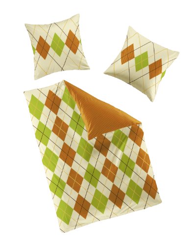 Bierbaum Wohnen 4830_04 Go2Bed-Fein-Biber-Bettw&auml;sche 135 x 200 cm, orange