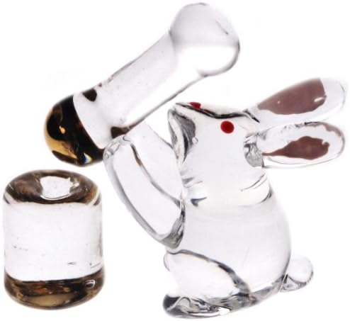 Lead Glass Rabbit -- Rice cake making --