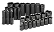 SK Hand Tools 4051 28-Piece 1/2-Inch Drive 6 Point Standard and Deep Fractional Impact Socket Set