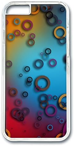 iphone 6 4.7inch Case and Cover Colorful Rings PC case Cover for iphone 6 4.7inch transparent