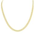 14k Yellow Gold 5.9mm Cuban Chain Necklace, 22"