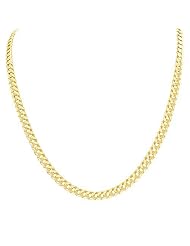 Buy Mens 14k Yellow Gold 5.9mm Cuban Chain Necklace, 22 by Amazon.com Collection