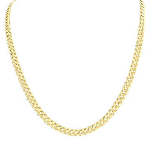 14k Yellow Gold 5.9mm Cuban Chain Necklace, 22