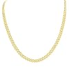Men's 14k Yellow Gold 5.9mm Cuban Chain Necklace, 22"