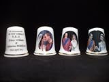 Prince William and Kate Middleton Royal Wedding China Thimble Set x3