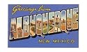 Greetings from Albuquerque, New Mexico Places Art Poster Print, 17x11