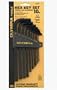 Olympia Industrial 04-911 10-Piece Metal Long Arm Hex Key Set