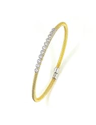Sterling Silver Cubic Zirconium Bangle