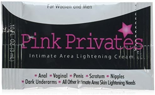 3 Pink Privates Intimate Area Lightening Cream .10 Ounce Packets by PINK PRIVATES