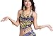 ZLTdream Lady's Belly Dance Chiffon Banadge Top With Chest  bells and coins