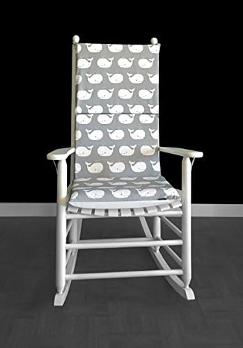 Rocking Chair Cushion - Whale Grey