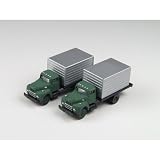 N Die-Cast 1954 IH R-190 Van, Green Cab/Silver (2)