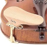 SAS Pearwood Violin Chinrest - 35mm - Gold-plated Single-barrel Bracket