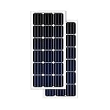 ソーラーパネル 太陽光パネル 2枚セット (100w単結晶) 公称最大出力動作電圧36V ソーラー発電 太陽光発電にピッタリ