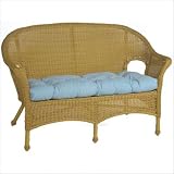 Jeffco Fibres WL1943PO Wicker Furniture Loveseat / Settee Cushion