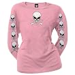 Skull & Crossbones Pink Ladies T-Shirt