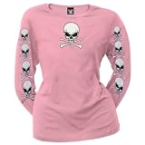 Skull & Crossbones Pink Ladies T-Shirt
