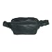 Small Black Genuine Leather Fanny Pack Waist Bag
