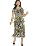 JM Collection Plus Size Short-Sleeve Floral-Print Top & Double-Flounce Printed Skirt