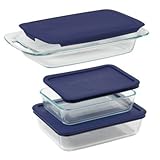 (HOT) Pyrex  Easy Grab 6-Piece Value Pack, includes 1-ea 3-qt Oblong, 3-cupRectangleStorage, 6-cup Rectangle Storage, Blue Plastic Covers coupon codes